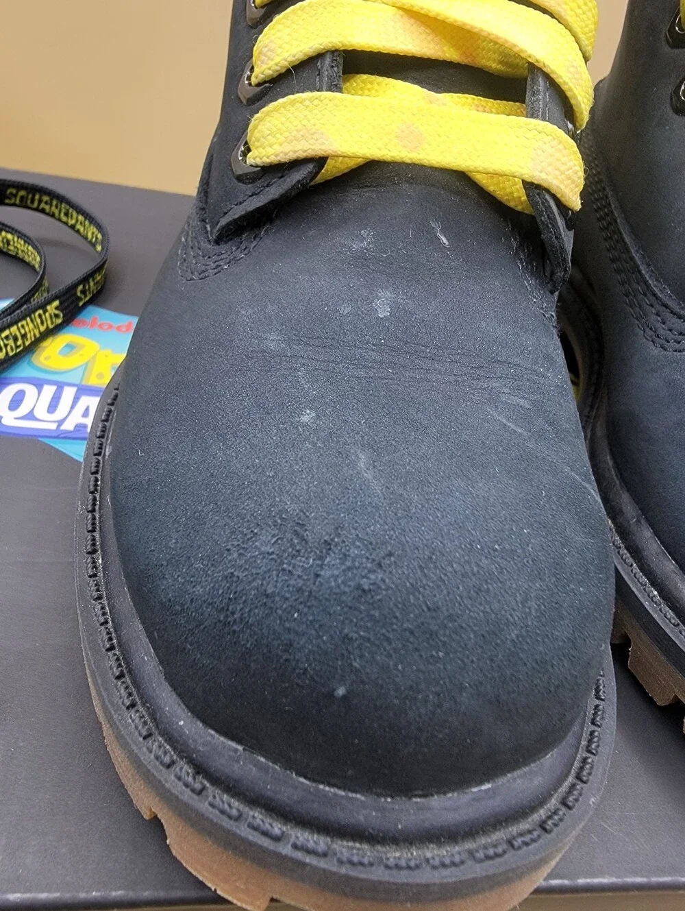 Timberland X SpongeBob Premium 6in Waterproof Boot Toddler's Size 11C Black